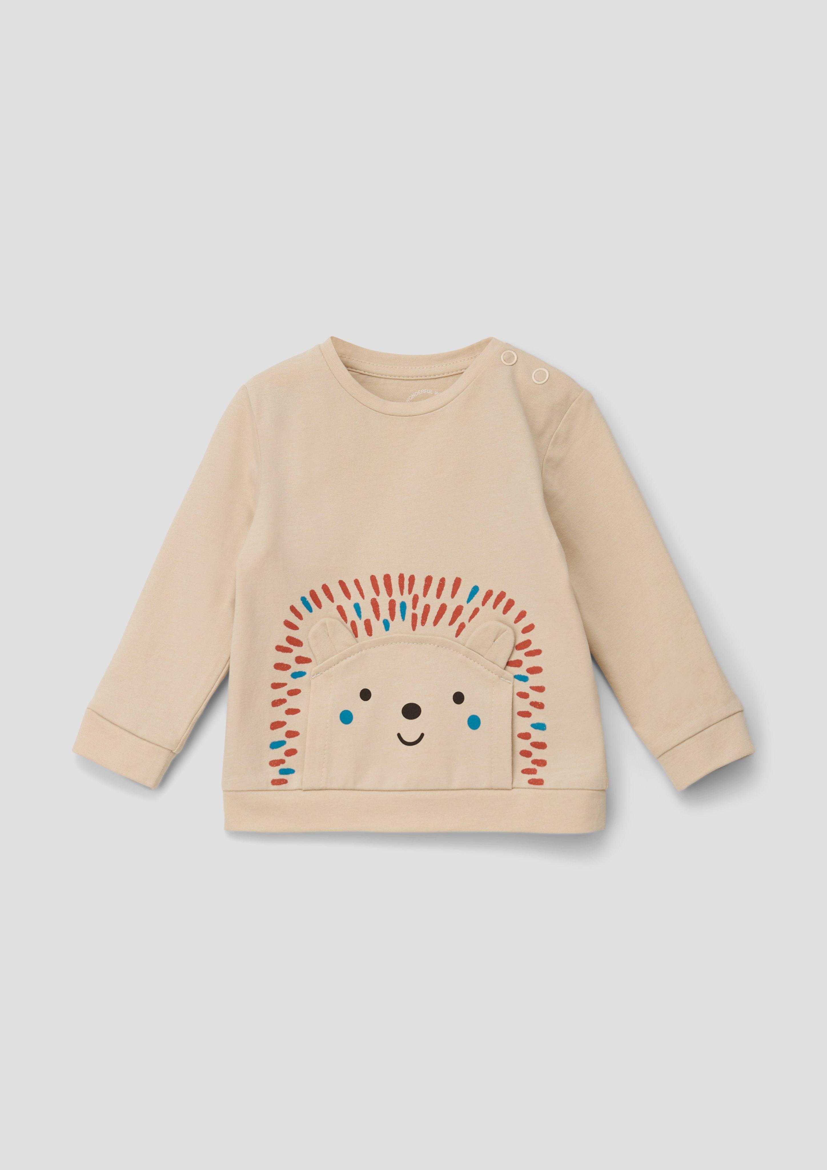 Longsleeve mit Kängurutasche  2133956-8120