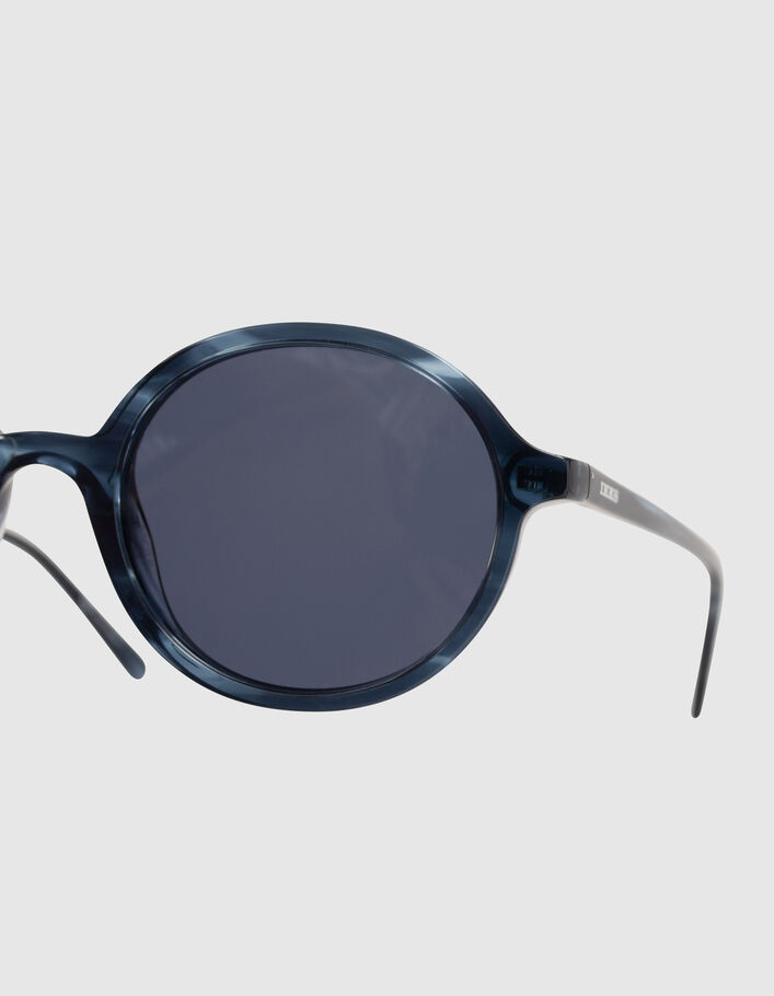 Lunettes solaires mixte cristal marbre bleu