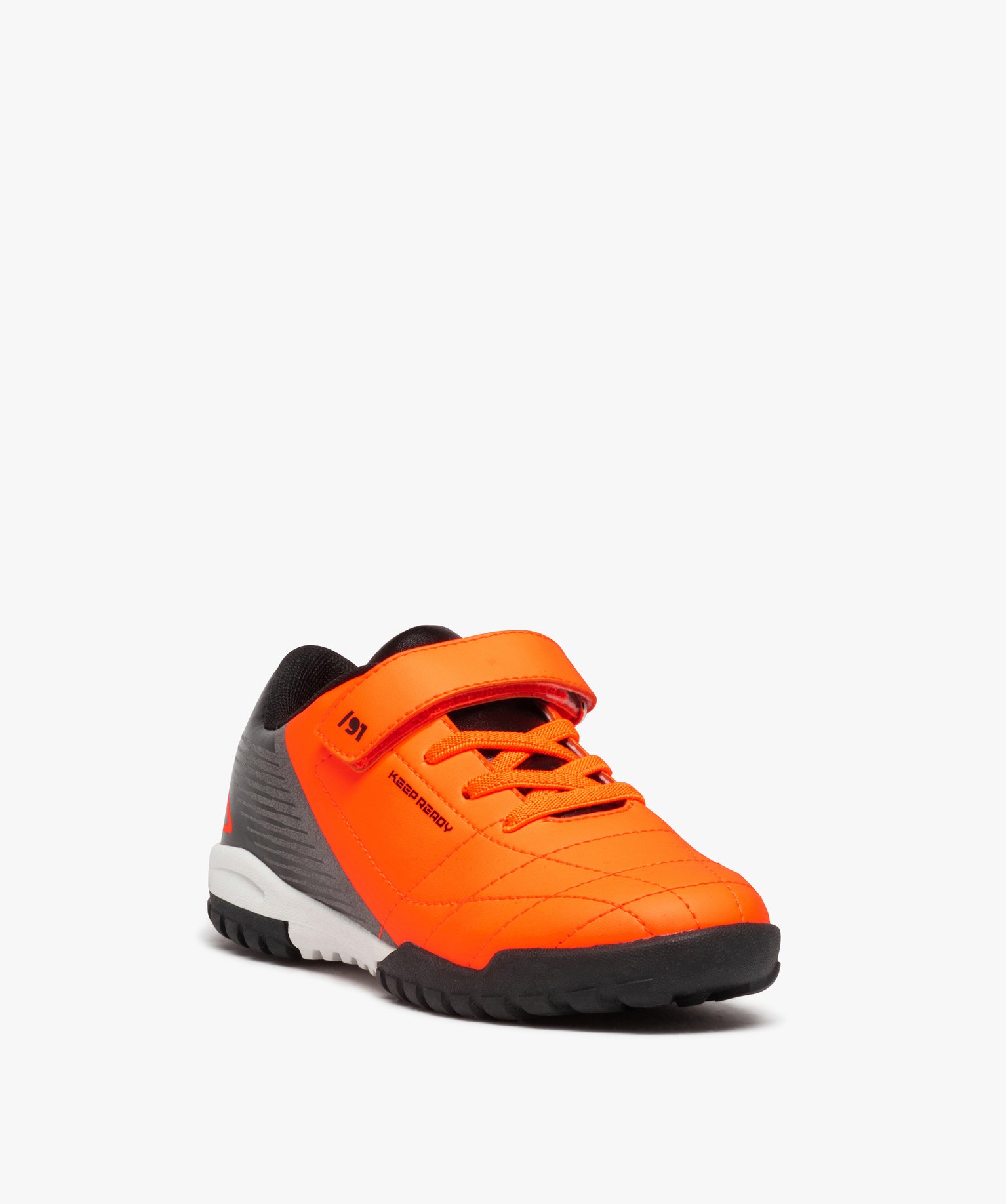 Baskets Garçon à lacets et scratch dessus fluo orange | GEMO