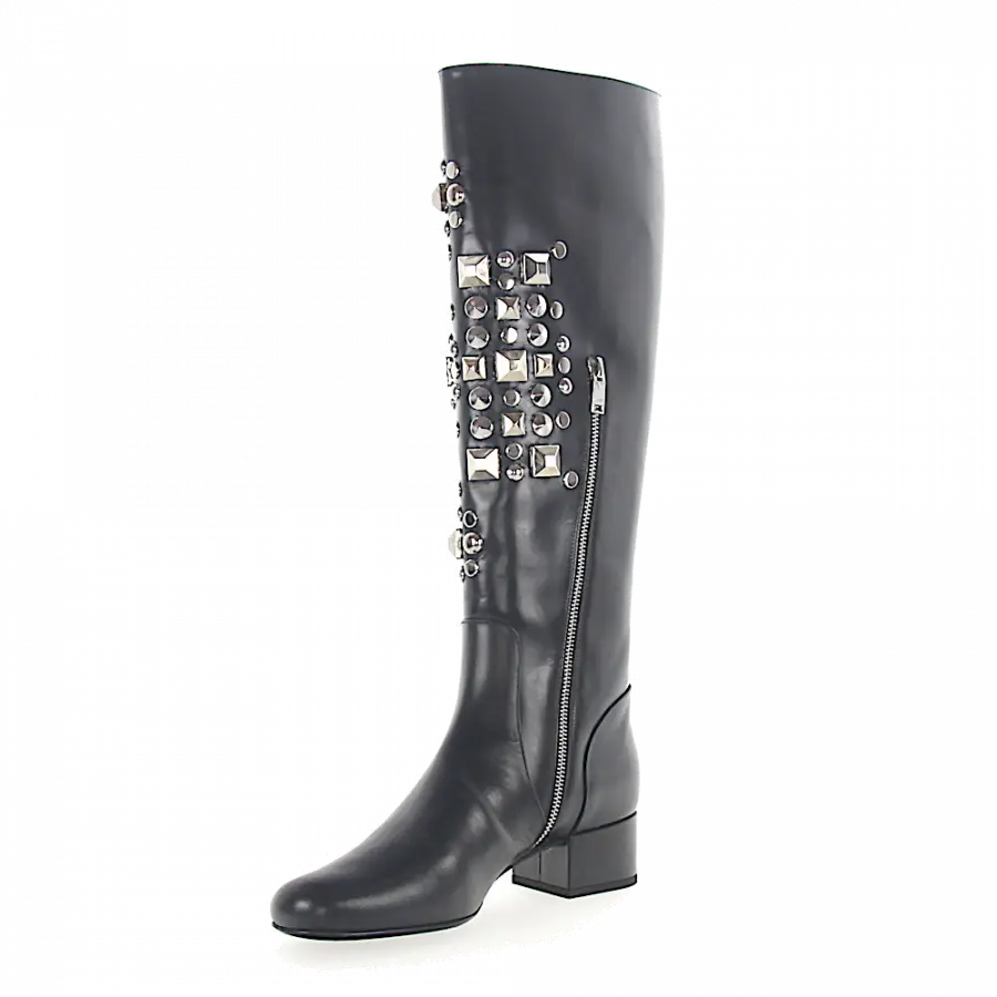 Saint Laurent - Stiefel Kalbsleder - schwarz