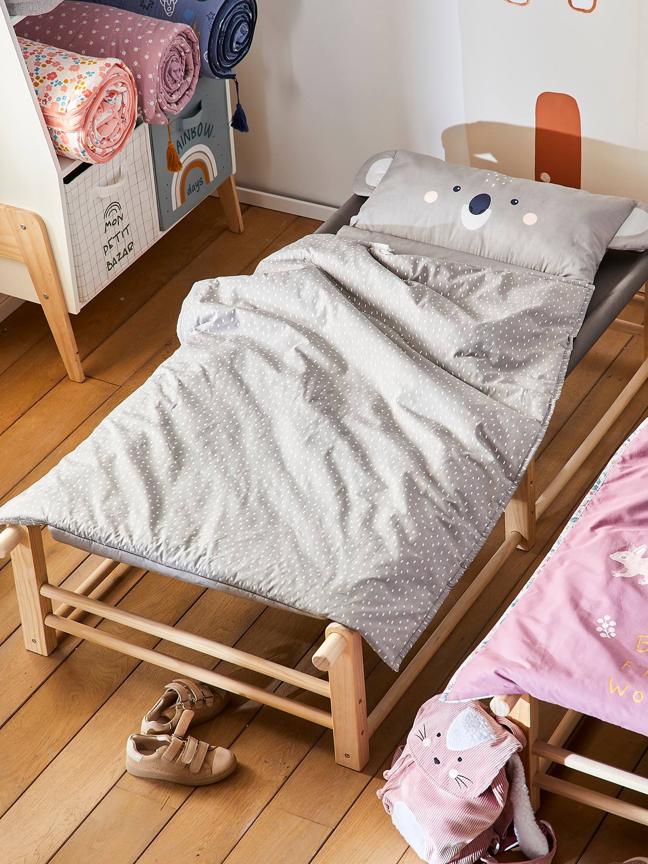Vertbaudet Kinder Schlafsack MINILI KOALA, personalisierbar - grau