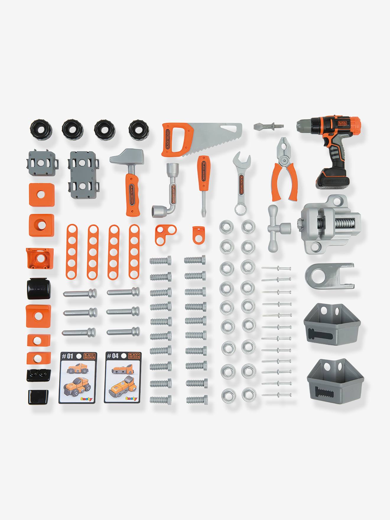 Smoby Kinder Spiel-Werkbank BRICOLO CENTER BLACK+DECKER SMOBY - mehrfarbig