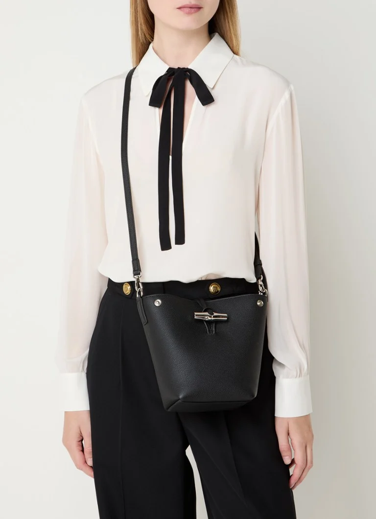 Longchamp Le Roseau shoulder bag with detachable shoulder strap