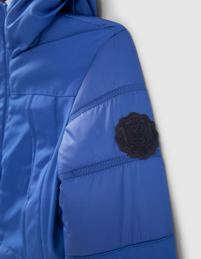 Parka bleu électrique détails matelassés garçon