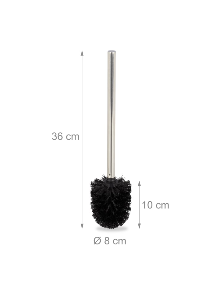 relaxdays 4x Toilettenbürste in Schwarz günstig kaufen onesize