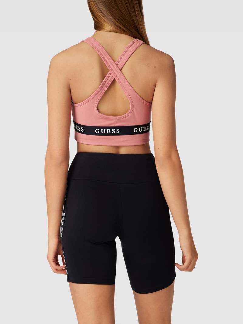 Bustier mit Label-Detail Modell 'ALINE' in mauve
