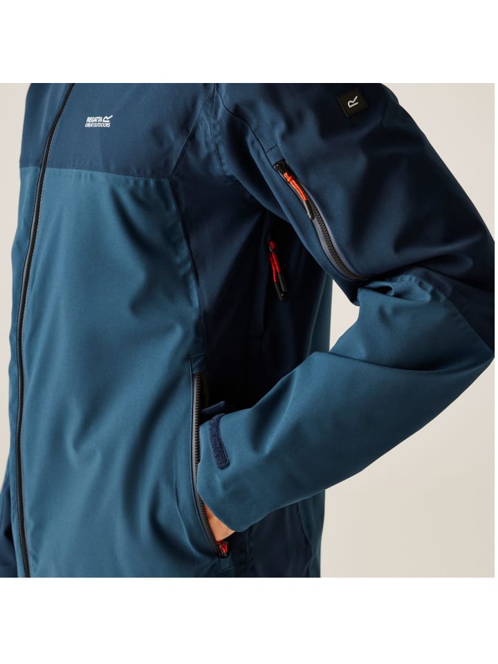 Regatta Bosfield III Regenjacke / Outdoorjacke  in Blau günstig kaufen