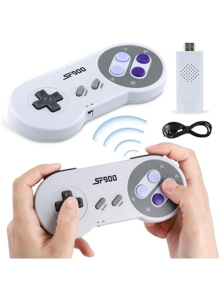 COFI 1453 Retro-Spielekonsole kabelloser HD-Spaß und vielseitige Möglichkeiten in Grau günstig kaufen onesize