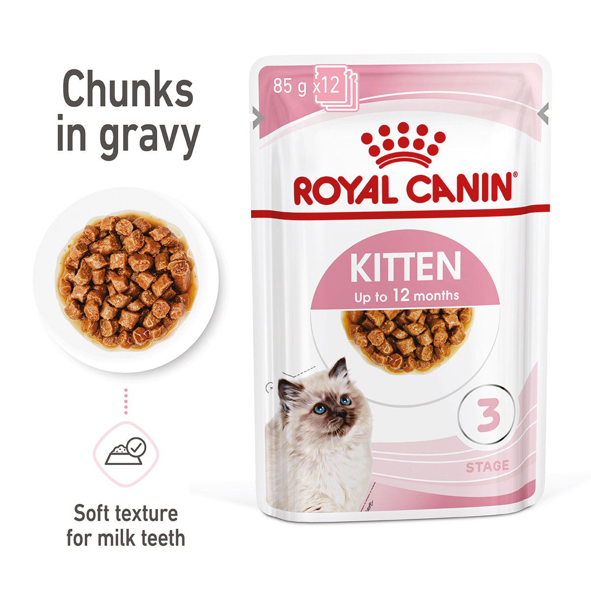 ROYAL CANIN KITTEN Maine Coon 4kg + Kitten in Soße 12x85g