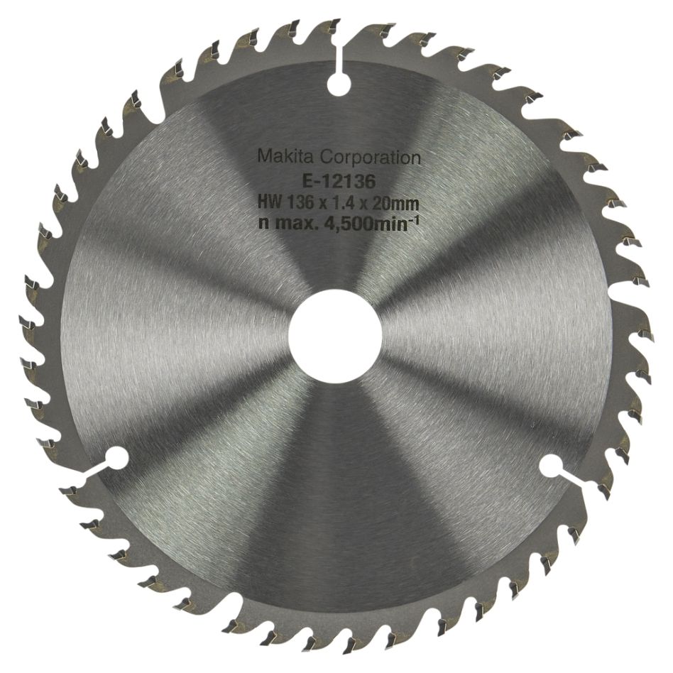 Makita Zubehör E-12136 Holzsägeblatt 136x20x1,5 45T