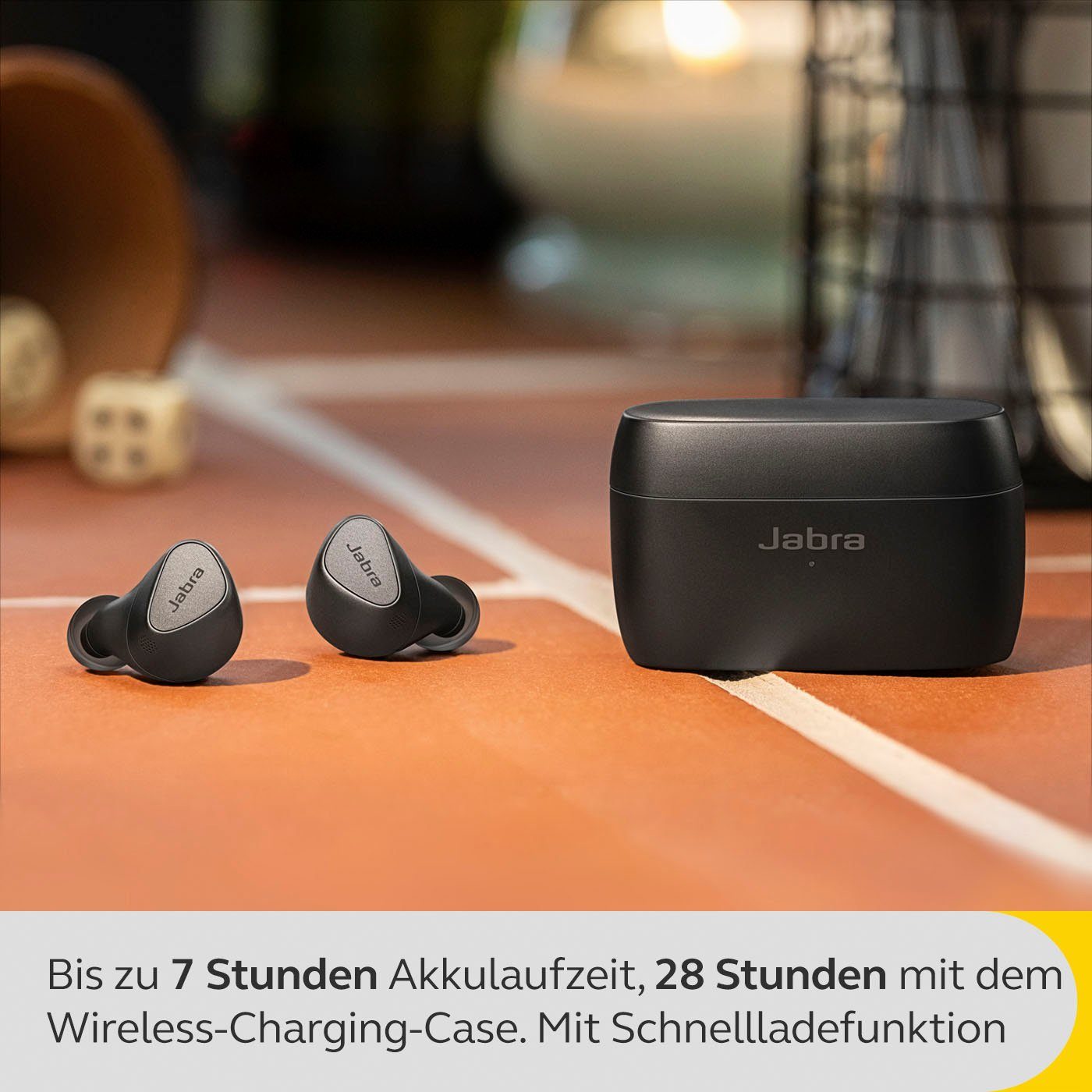 Jabra Elite 5 wireless In-Ear-Kopfhörer (Active Noise Cancelling (ANC), Alexa, Google Assistant, Siri, Bluetooth, mit hybrider aktiver Geräuschunterdrückung (ANC)
