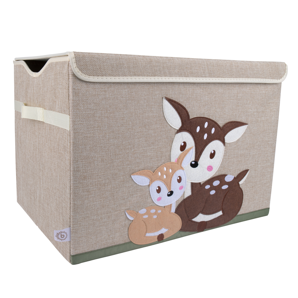 Staubox Rehe liegend, natur, 33x33