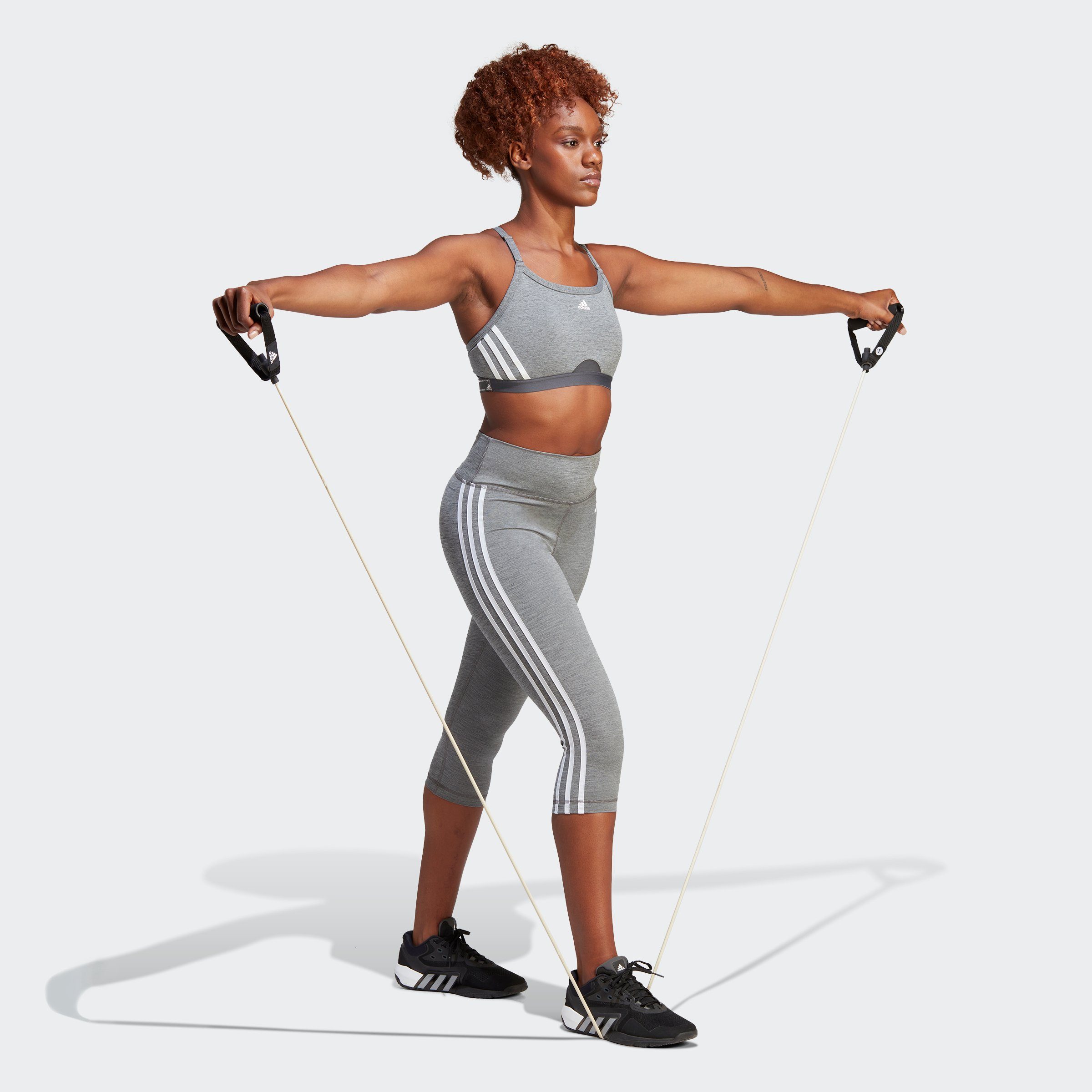 adidas Performance Trainingstights TRAIN ESSENTIALS 3STREIFEN HIGHWAISTED 3/4 (1-tlg) (atmungsaktiv, schnell trocknend)