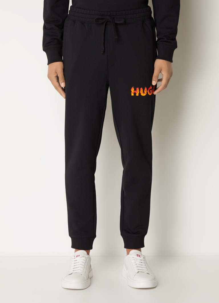 Pantaloni de trening conici HUGO BOSS Drada cu logo imprimat