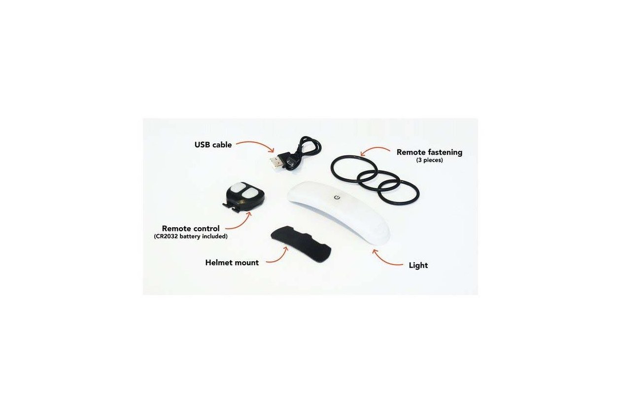 OVERADE Blinxi Light Helmlicht mit Blinkfunktion