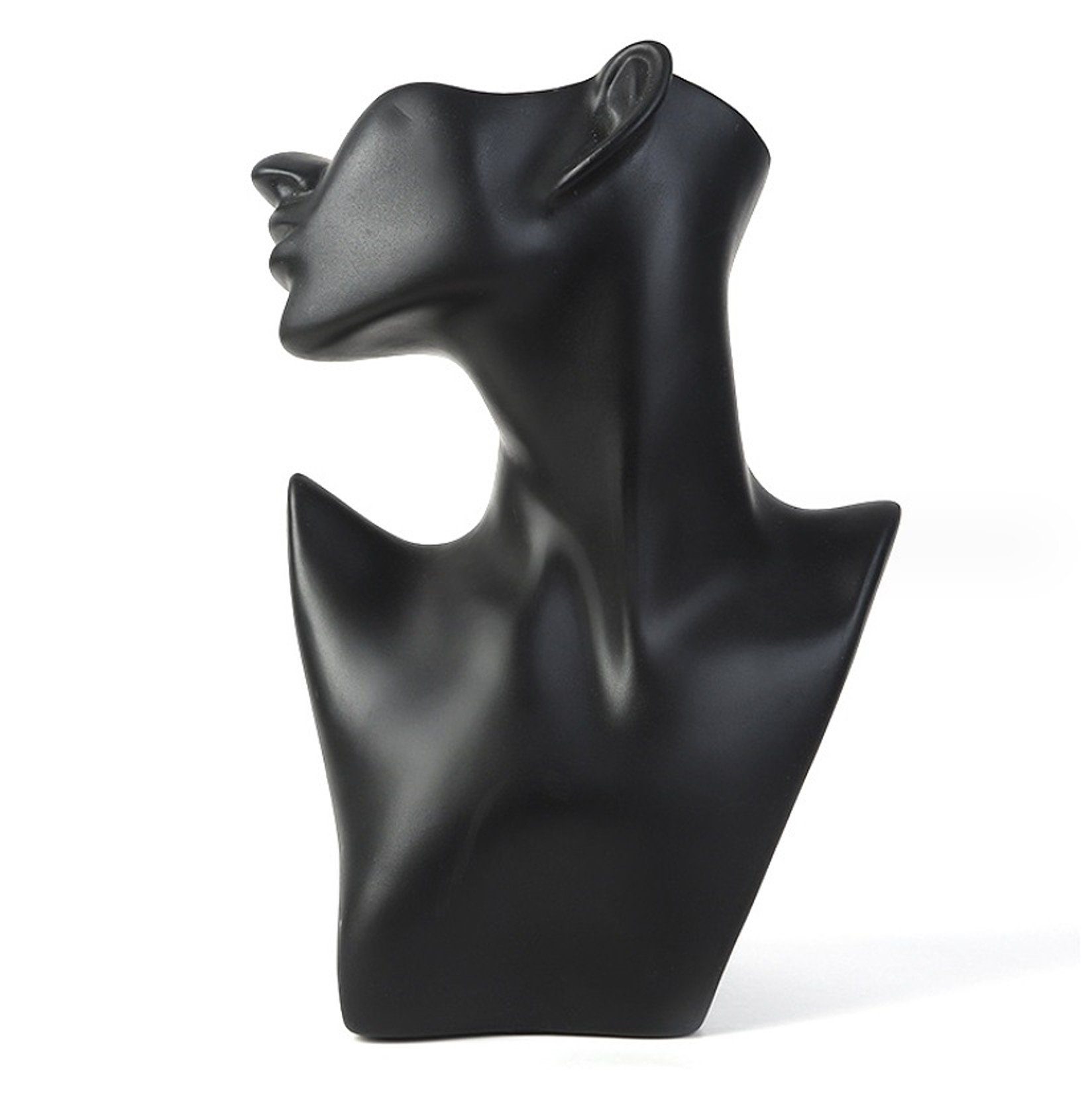 BAYLI Schmuckständer 2 x Schmuckbüste schwarz, Schmuck-Mannequin Büste als Schmuckständer