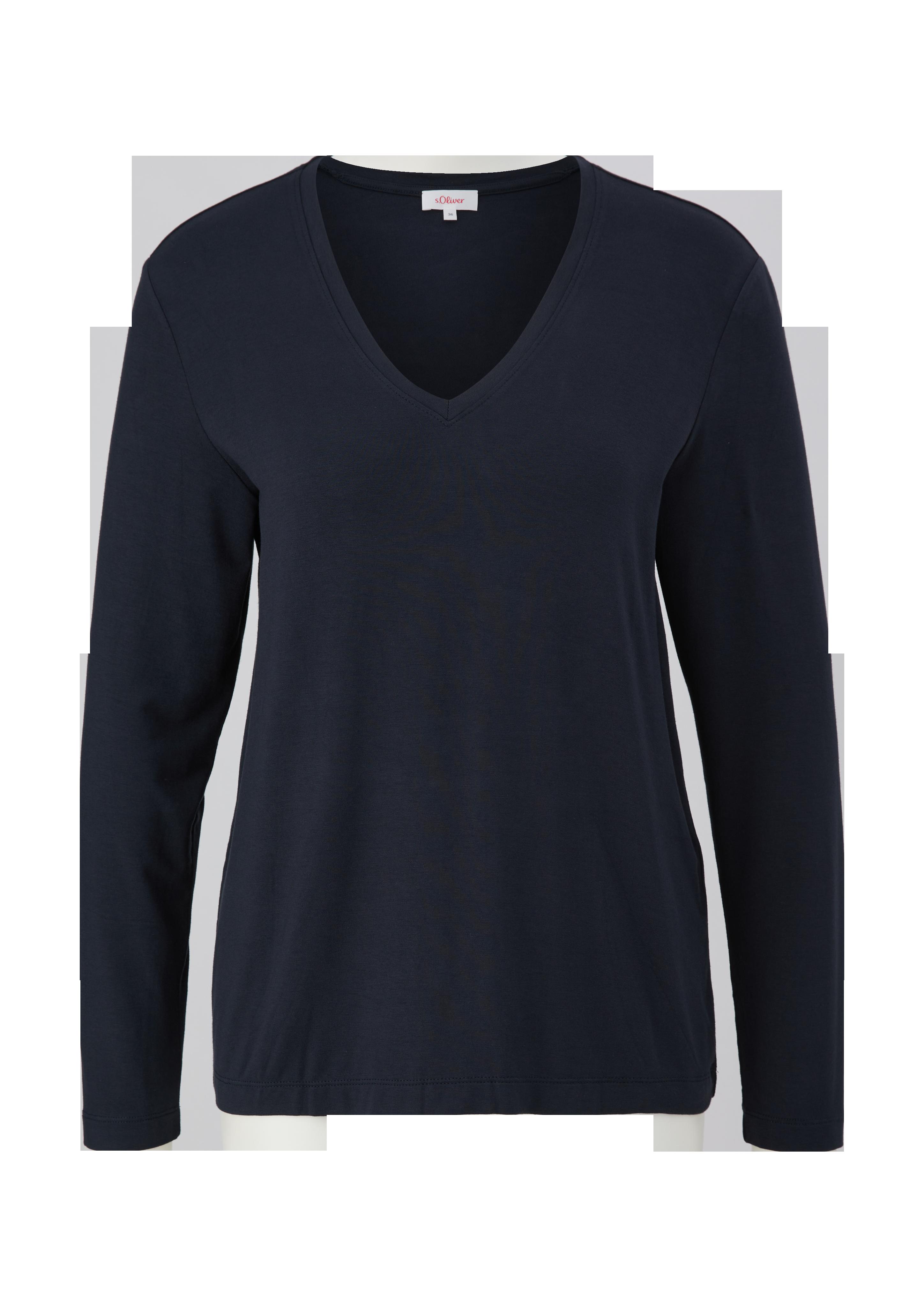 Longsleeve mit V-Neck  2138967-5989