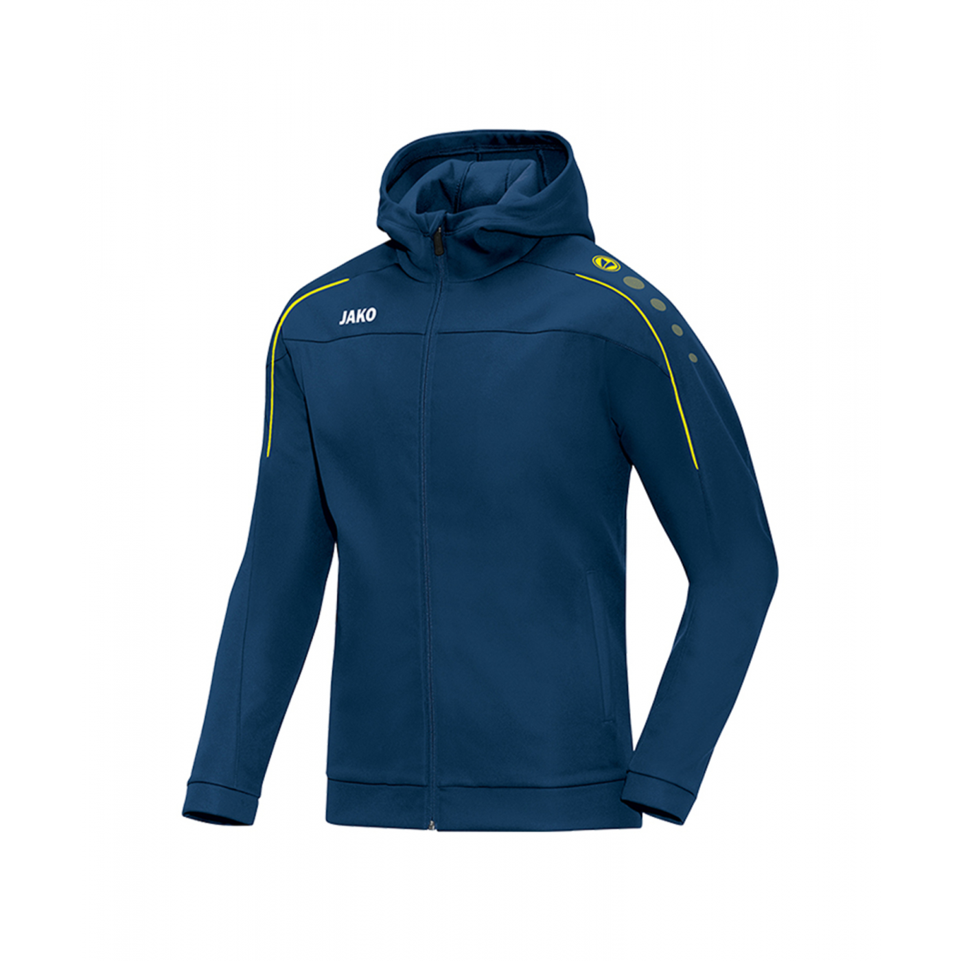 Jako Classico Kapuzenjacke Damen Blau Gelb F42