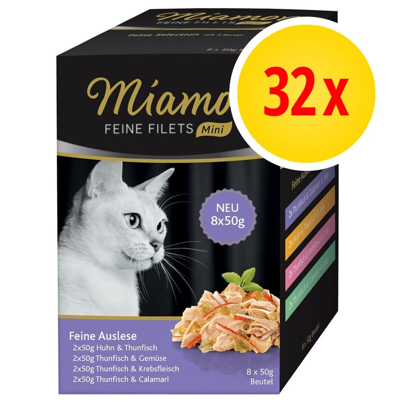 32 x 50 g Miamor Feine Filets Mini Pouch zu Discountpreisen % bei bitiba.de