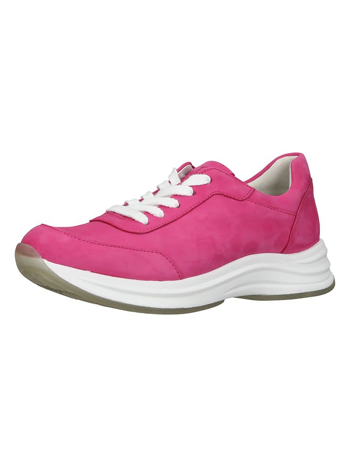 Paul Green Leder-Sneakers in Pink/ Weiß günstig kaufen