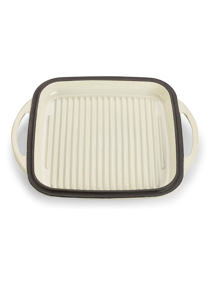 Echtwerk 2 tlg. Set Gusseisen Bräter mit Deckel 1.5 l in Creme günstig kaufen onesize