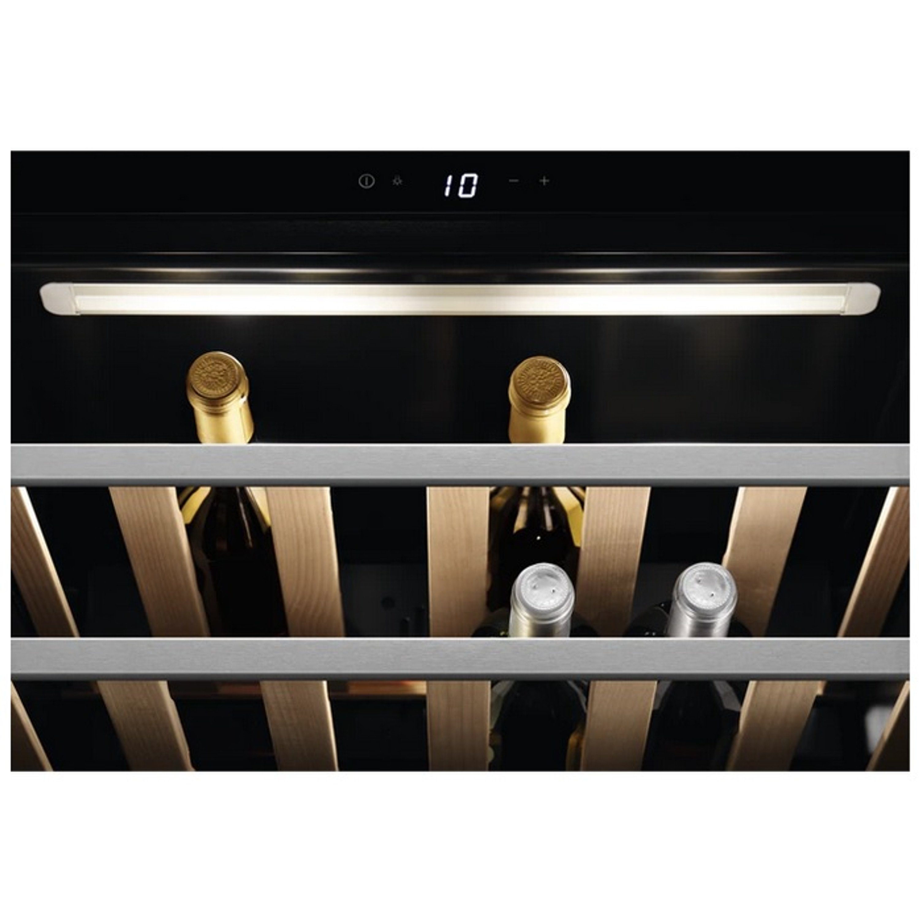 AEG Einbauweinkühlschrank KWK884520T,mit Touch-Bedienung, bis zu 18 Flaschen, Matt Black
