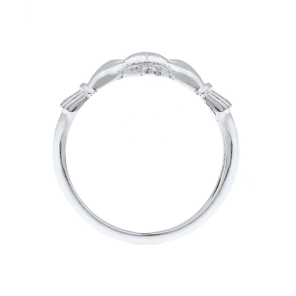 Elli Elli Bague Femmes Claddagh Coeur Couronne en Argent Sterling 925 Bague