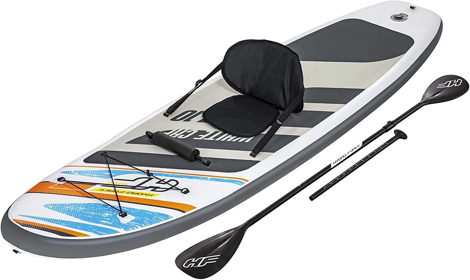 BESTWAY Framepool bestway 65341 SUP Stand Up Paddling Board 305x84cm White Cap + Sitz