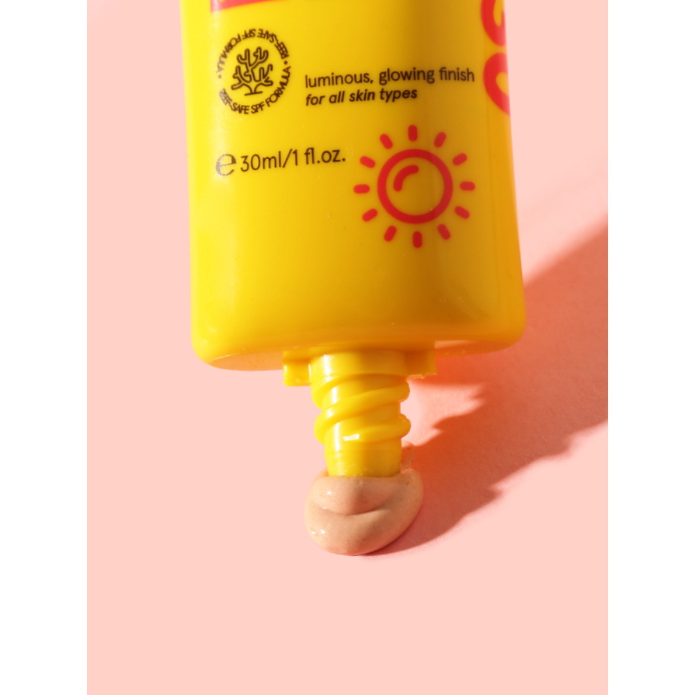 skindivision Écran solaire visage éclatant SPF30 crème solaire pour le visage