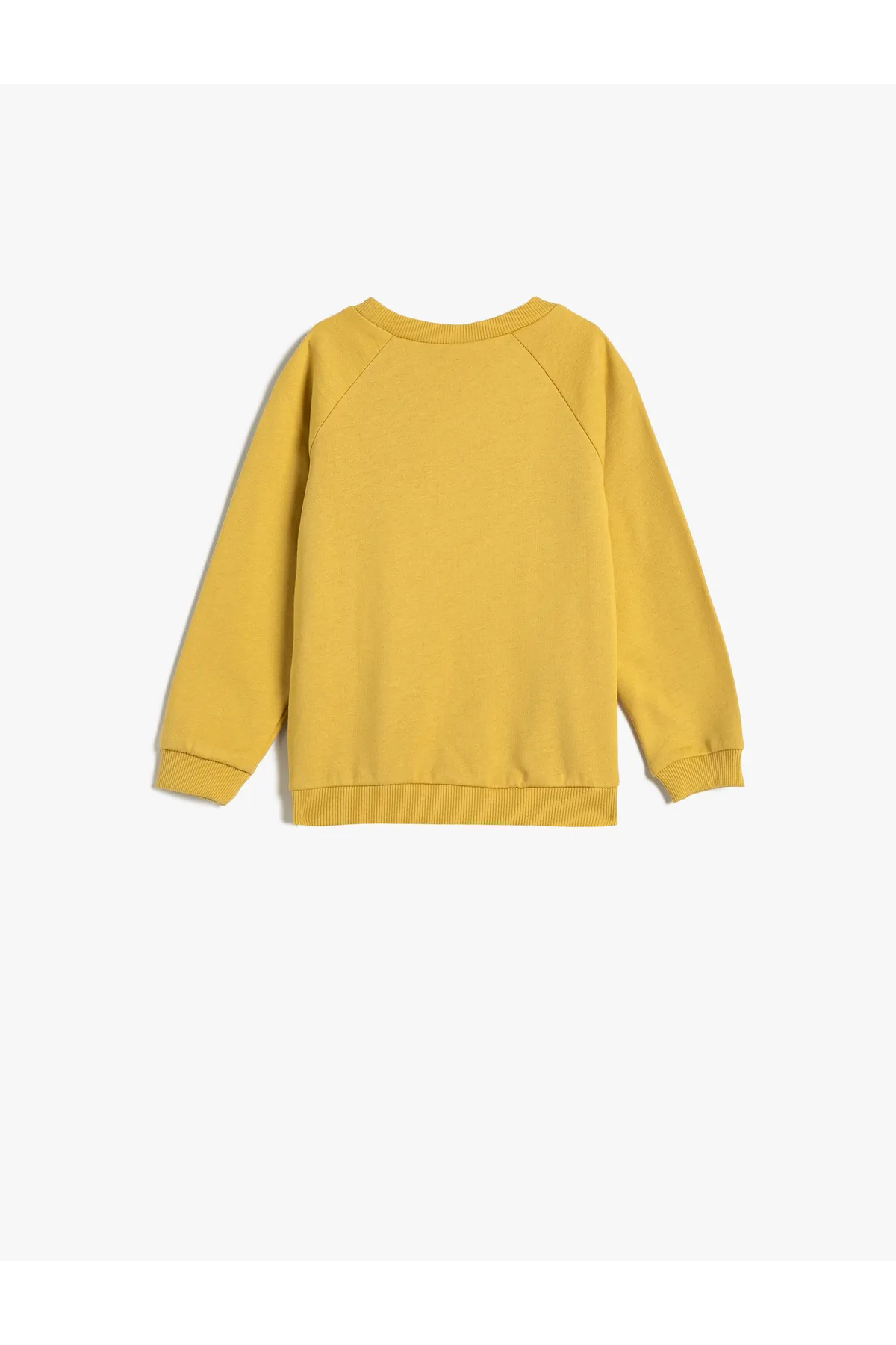 Koton  Dinosaurier-Sweatshirt, Roségold, langärmelig, Rundhalsausschnitt, Baumwolle