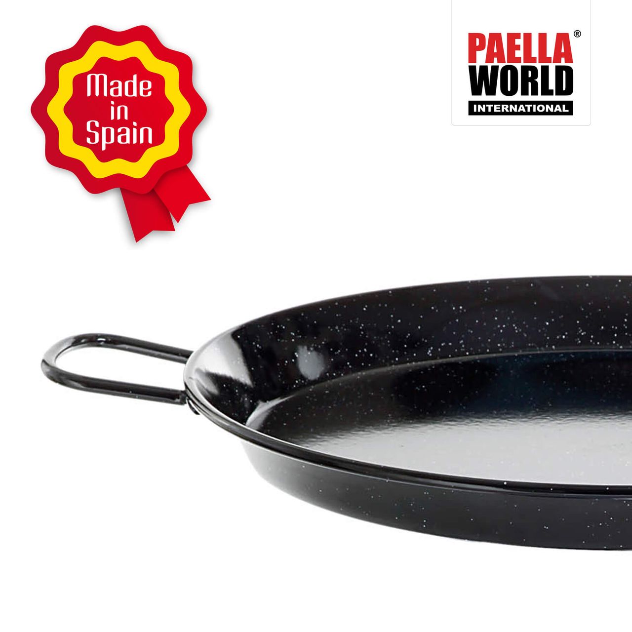 PaellaWorld International Paella World Original spanische Paella Pfanne Typ Valenciana emailliert 10cm 7,8cm 2cm