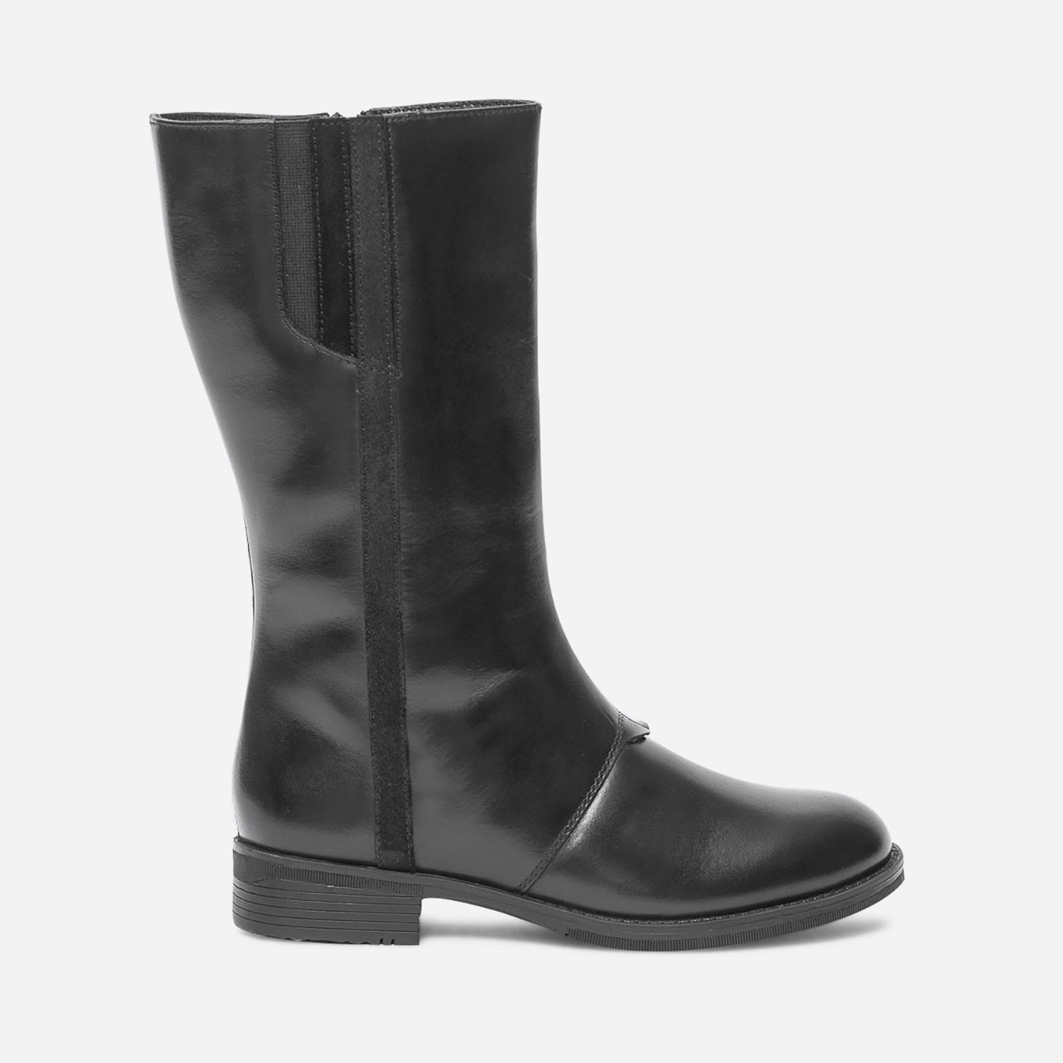 Botte noire en cuir