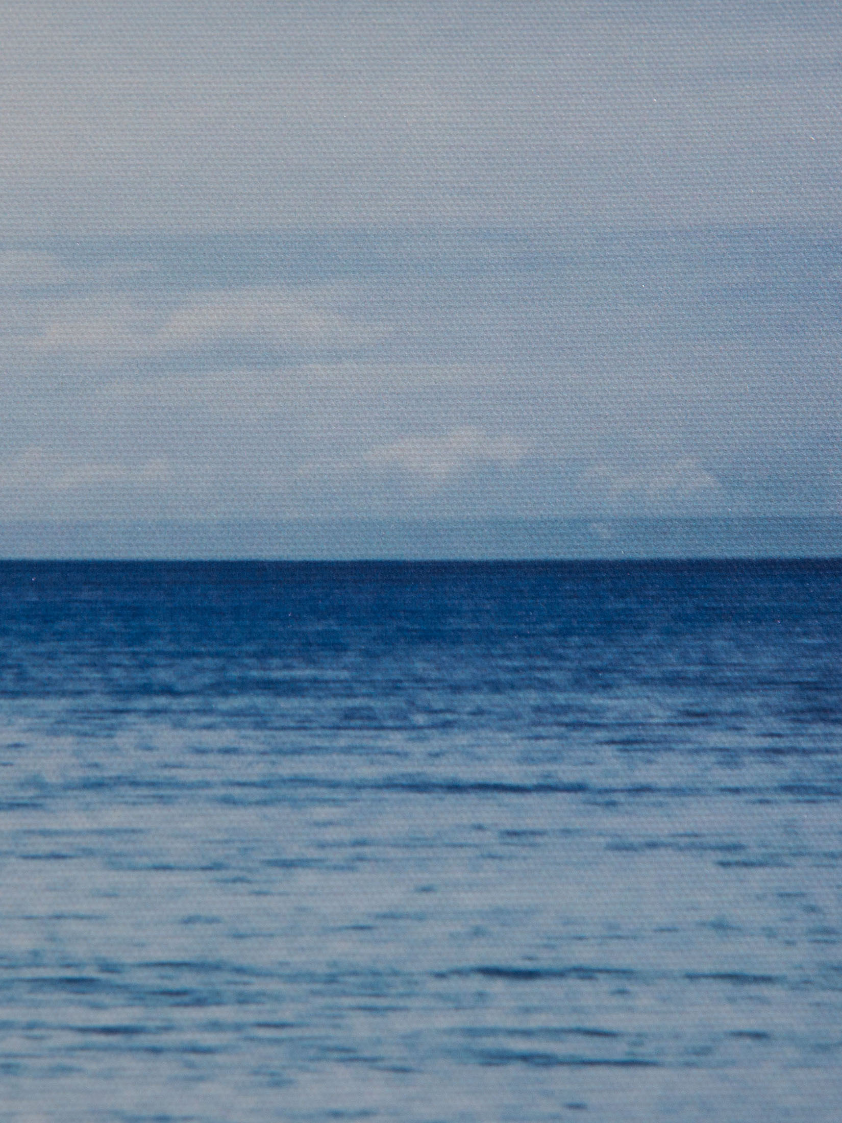 Weg ins Meer Leinwand Druck, Blau