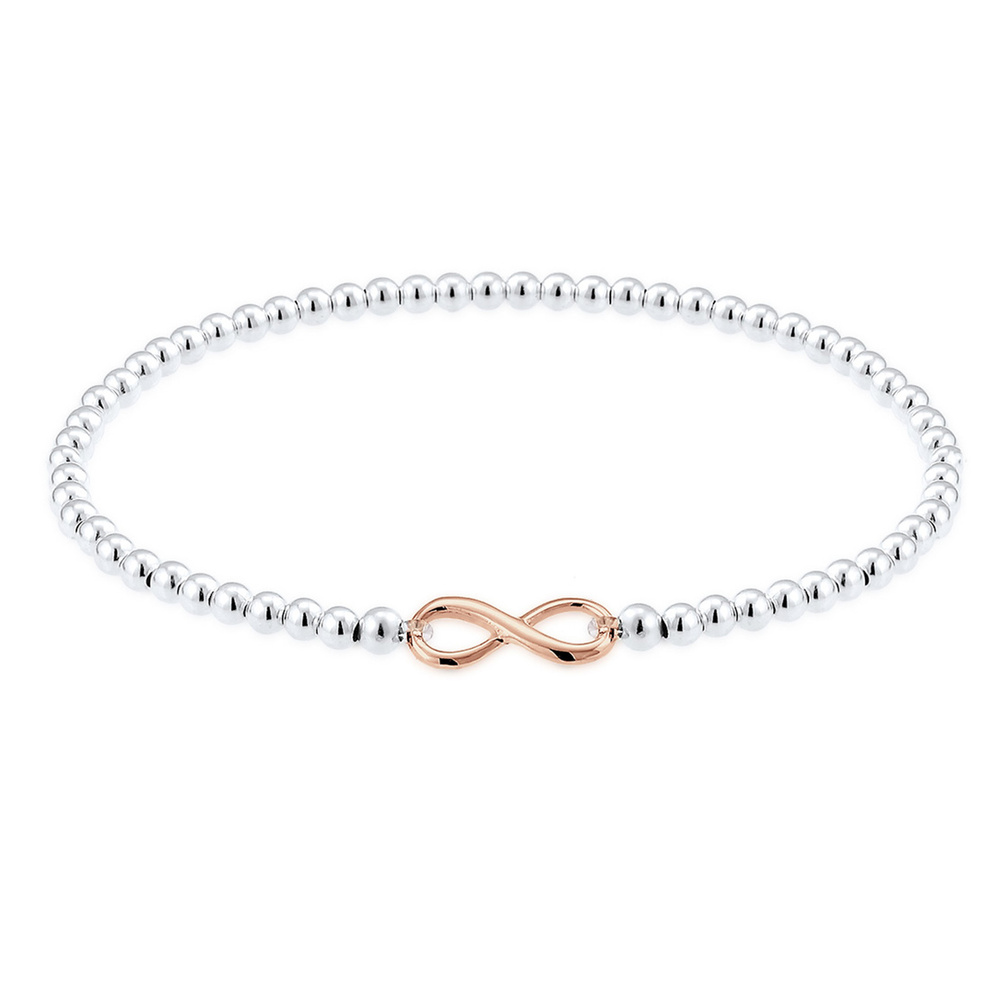 Elli Elli Bracelet Infinity Unendlichkeit 925 Silber rosé Bracelet