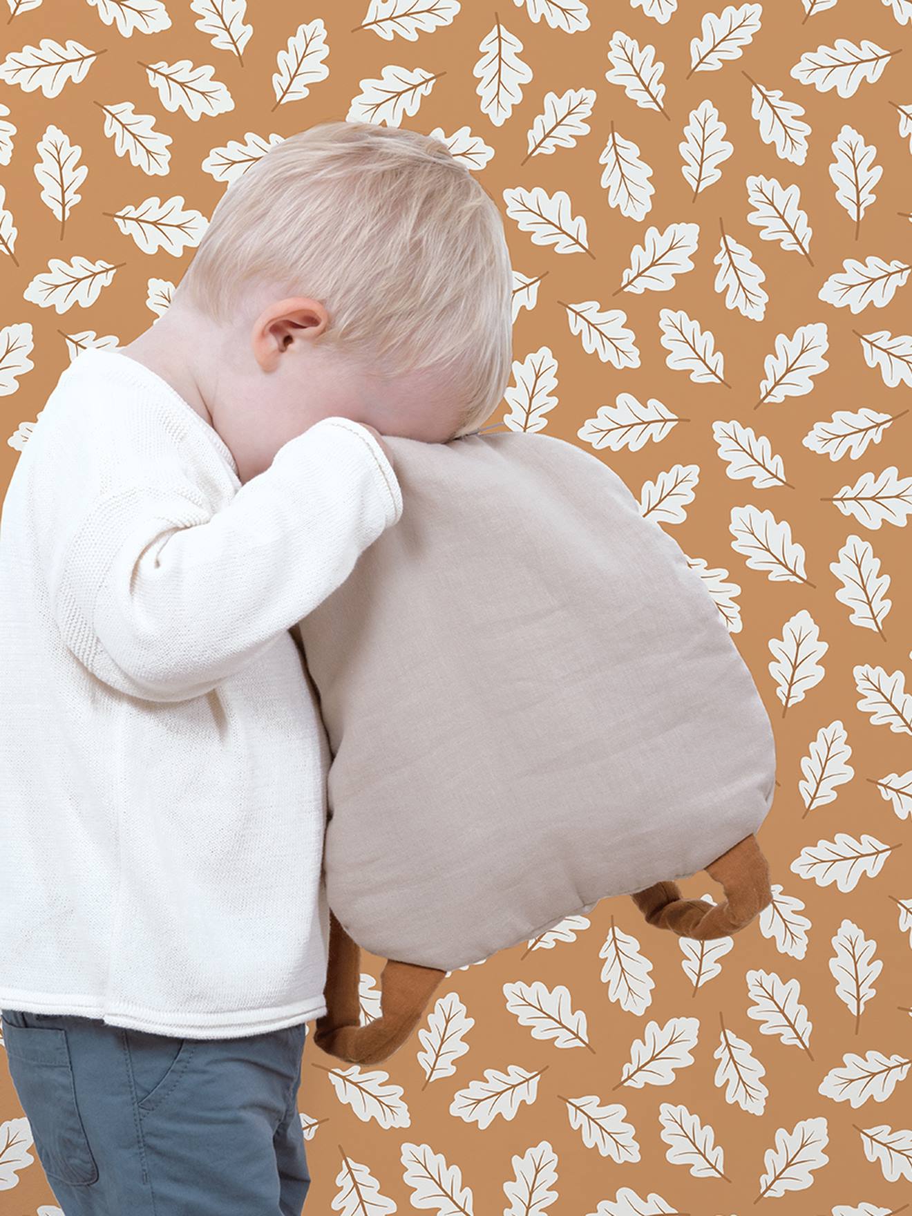 Lilipinso Kinderzimmer Vliestapete mit Herbstblättern JORO LILIPINSO - braun