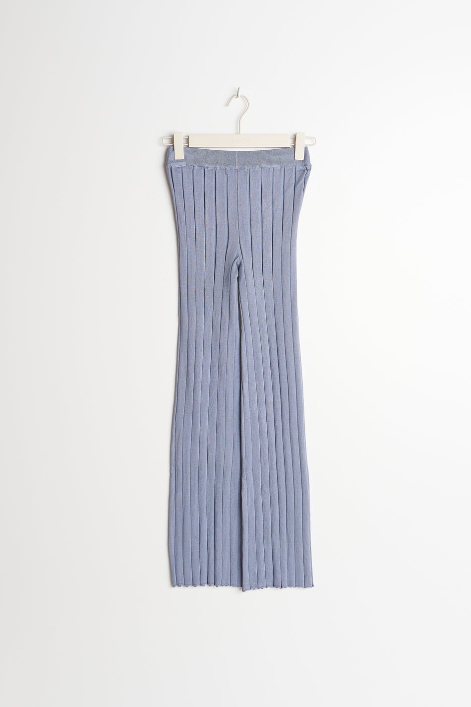 Y knitted rib trousers