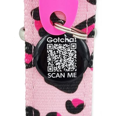 Max & Molly Smart ID Halsband Leopard Pink