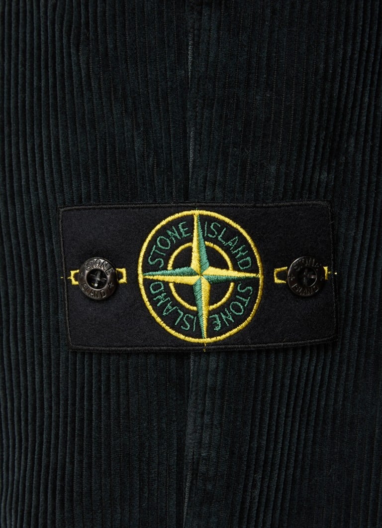 Pantaloni Stone Island 30506 cu logo tapered