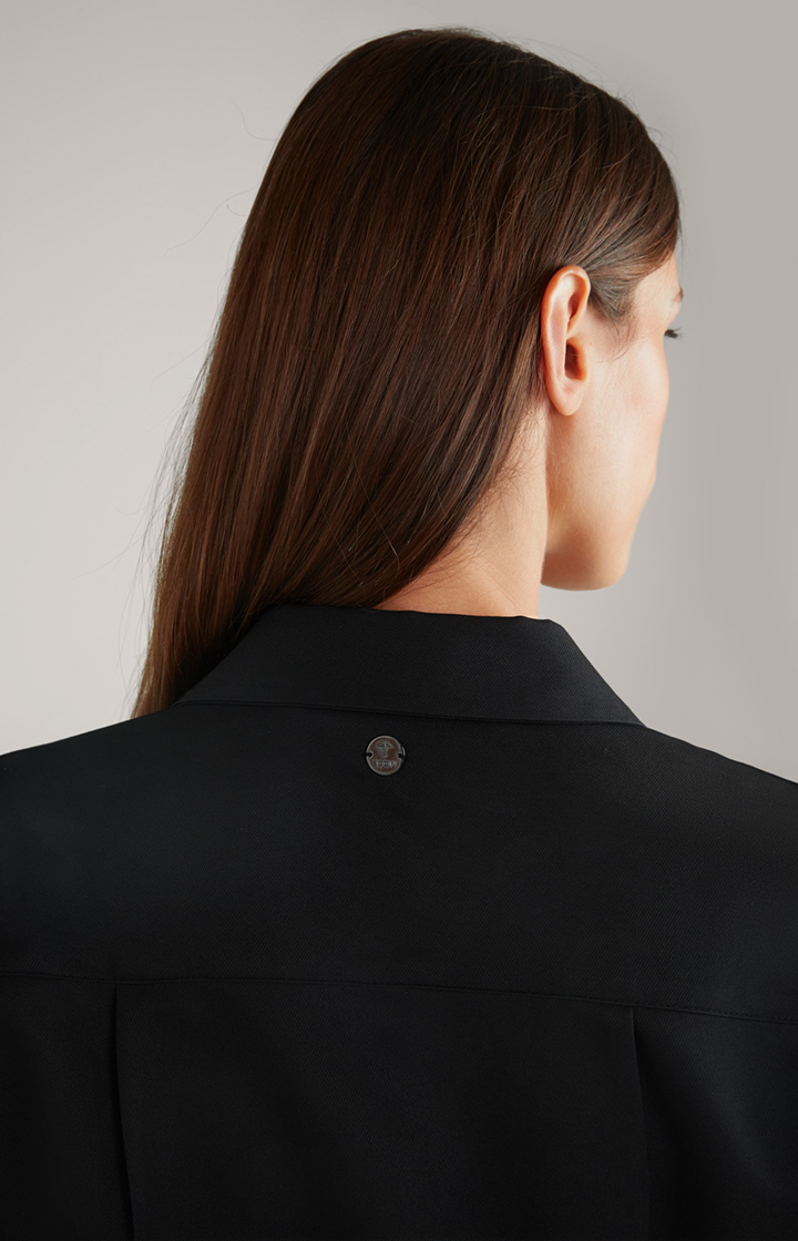 Hemdblusen-Kleid in Schwarz
