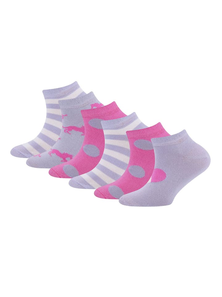 ewers 6er-Set Socken 6er-Set Pferde in flieder-pink günstig kaufen