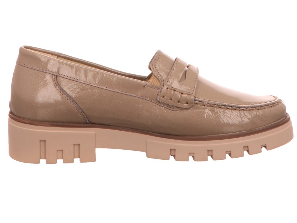 WALDLÄUFER Sportliche Slipper braun bequemer Loafer