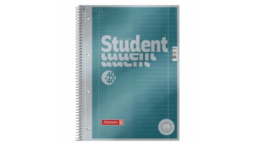 BRUNNEN Collegeblock Student A4 Lineatur kariert&liniert