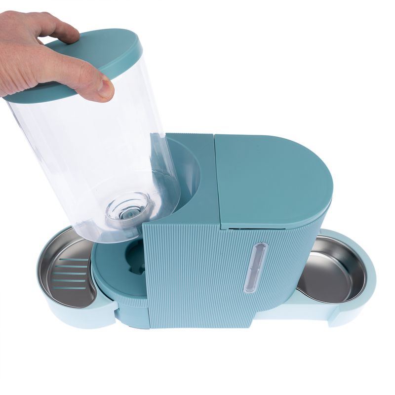 TIAKI Futter- und Wasserspender, hellblau zu TOP-Preisen | bitiba