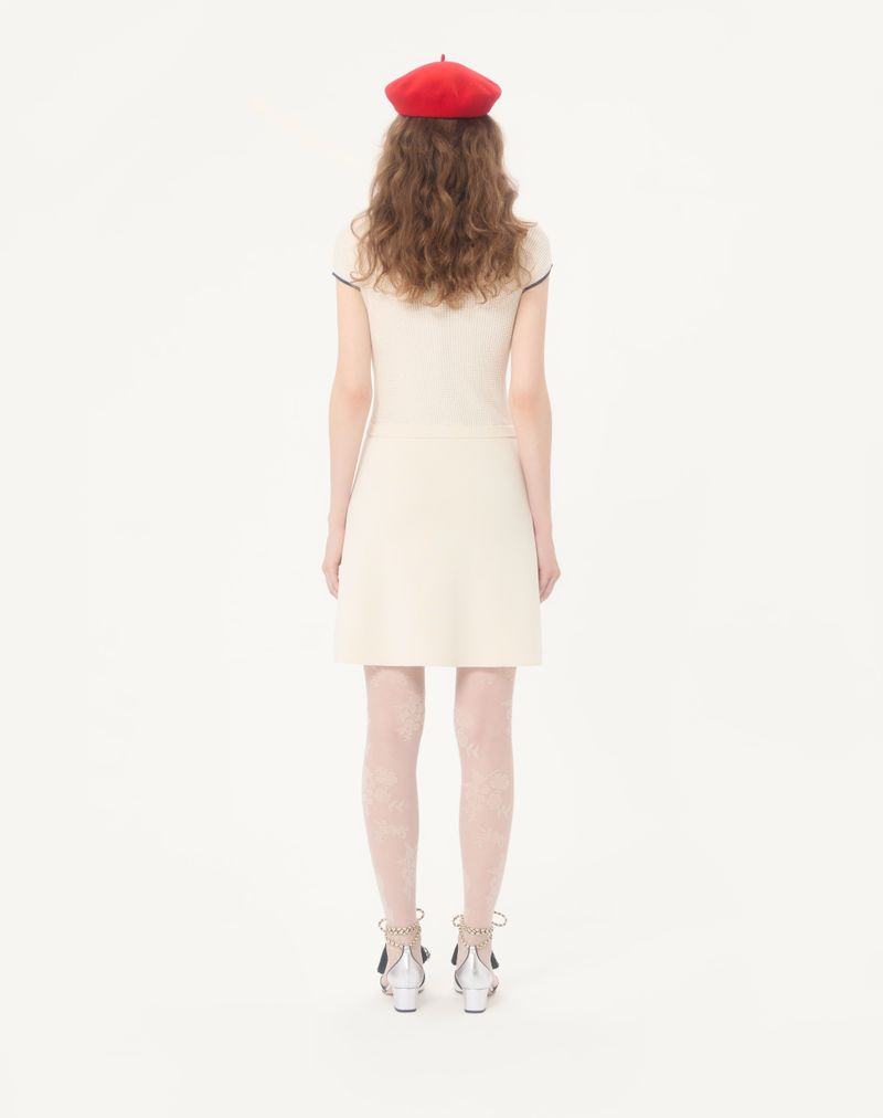Vestido curto de malha