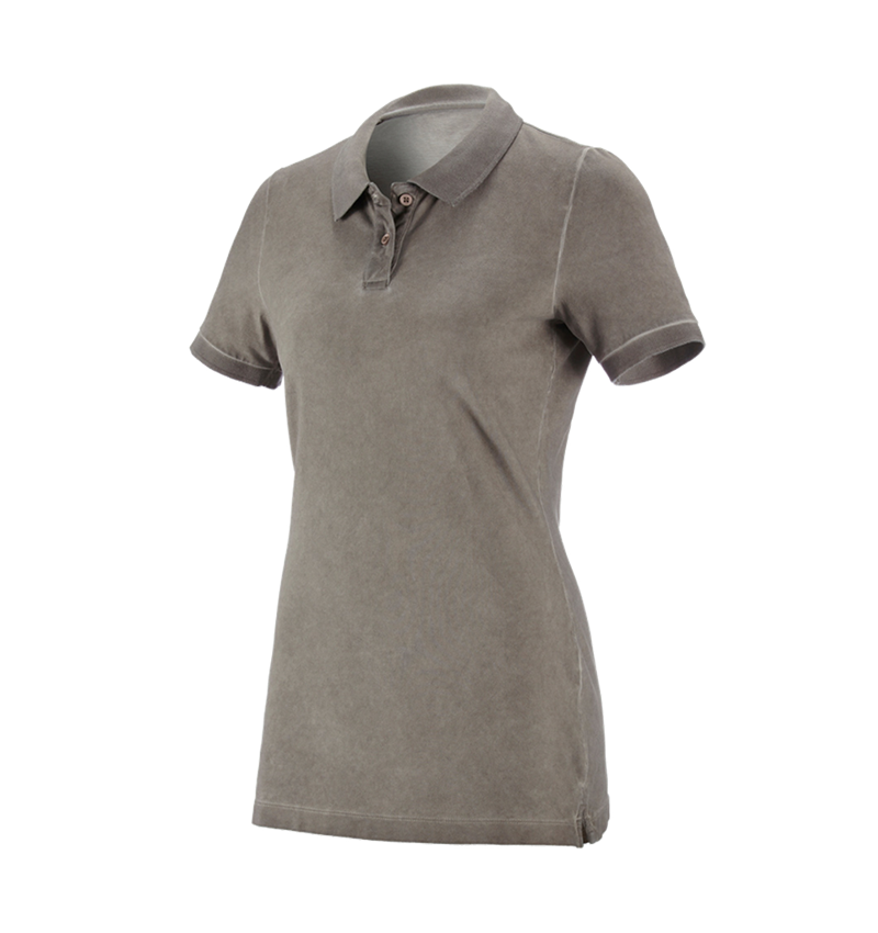 e.s. Polo-Shirt vintage cotton stretch, Damen
