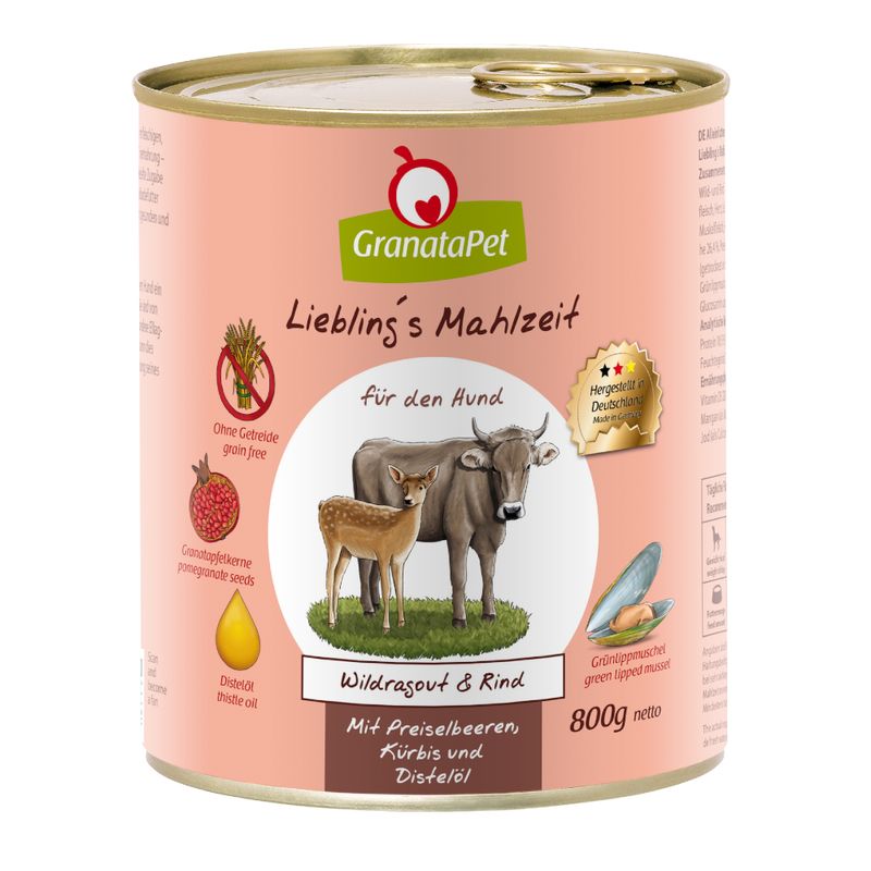 Probierpaket GranataPet Liebling's Mahlzeit 6 x 800 g