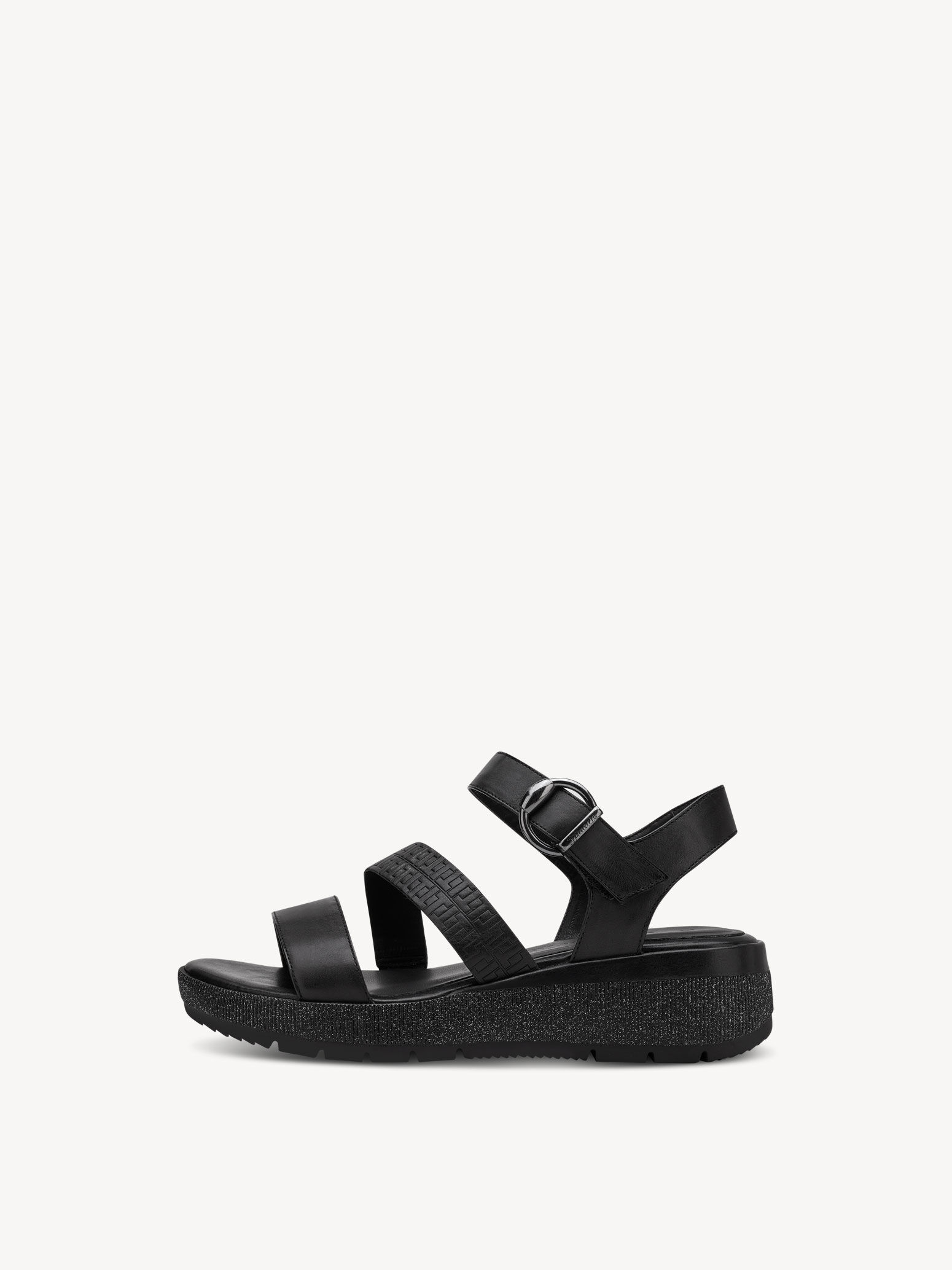 Sandale à talon - noir