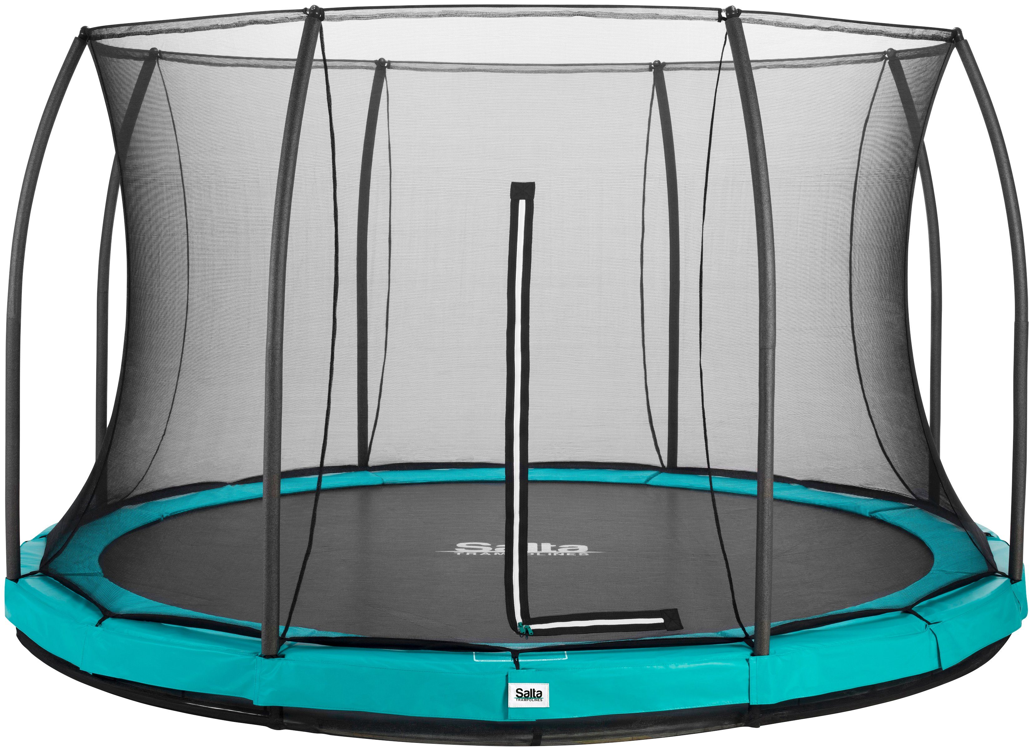 Salta Gartentrampolin Comfort Edition Ground, Ø 427 cm, Schutzrand grün