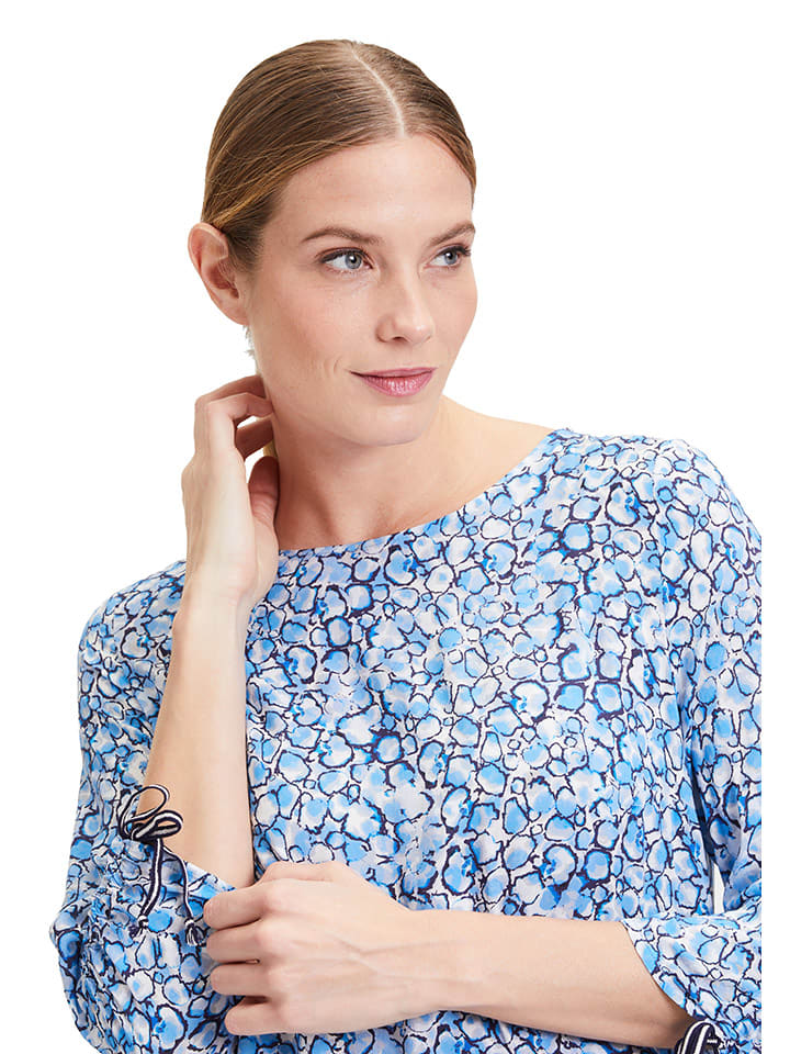 CARTOON Bluse in Hellblau/ Weiß günstig kaufen