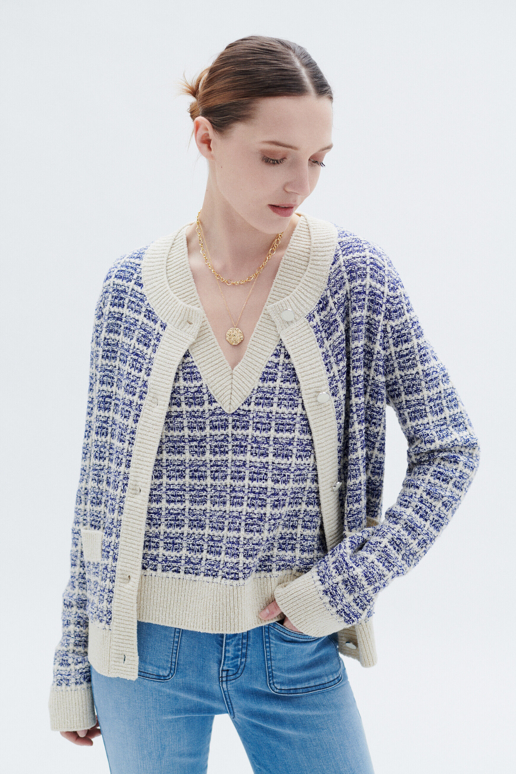 Veste magalie denim baby bleu femme